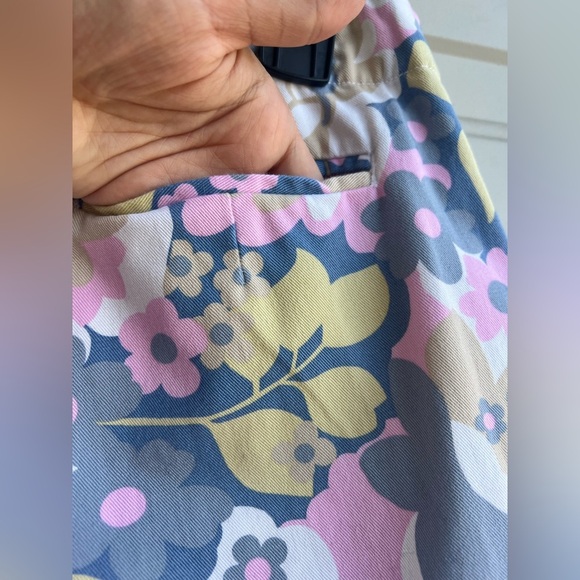 Boden Cotton Floral Shorts Size 14 Chic & Comfy Summer Essential - Picture 7 of 10